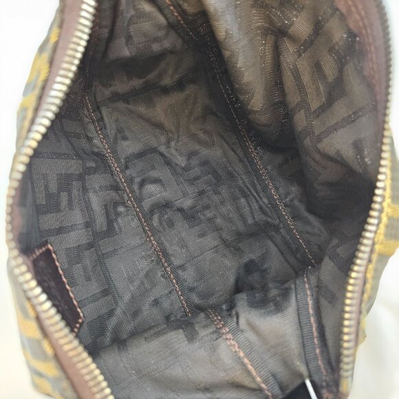Fendi Zucca Monogram Canvas PM Pouch Bag - Picture 17 of 17